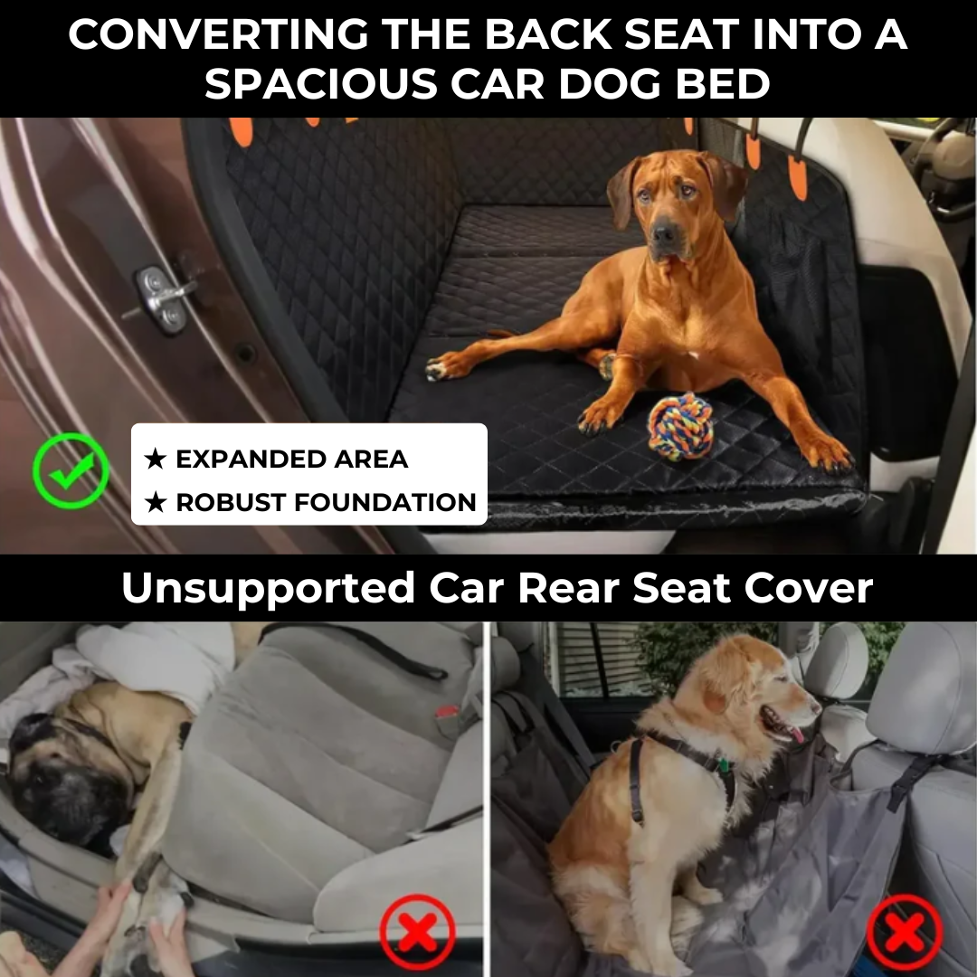 Petozzy 2.0™ - Hard Bottom Dog Car Seat Protector | Ultimate Protection for Your Car